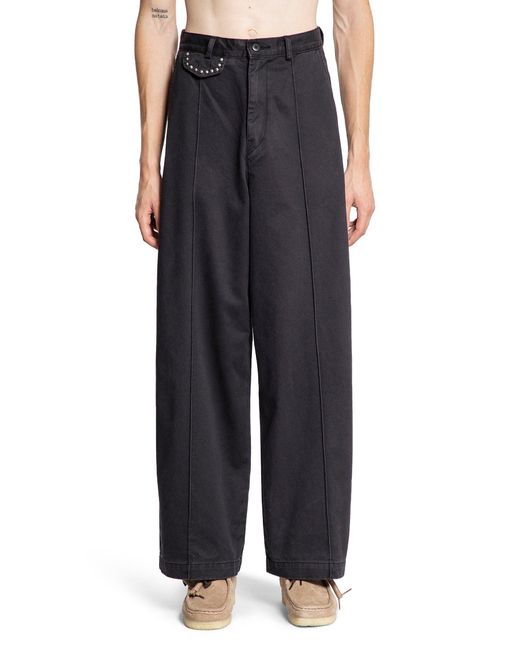 『KAPITAL』Chino Boogie Day Baggy Pants Kapital Chino Boogie Day Baggy Pants in Black for Men | Lyst