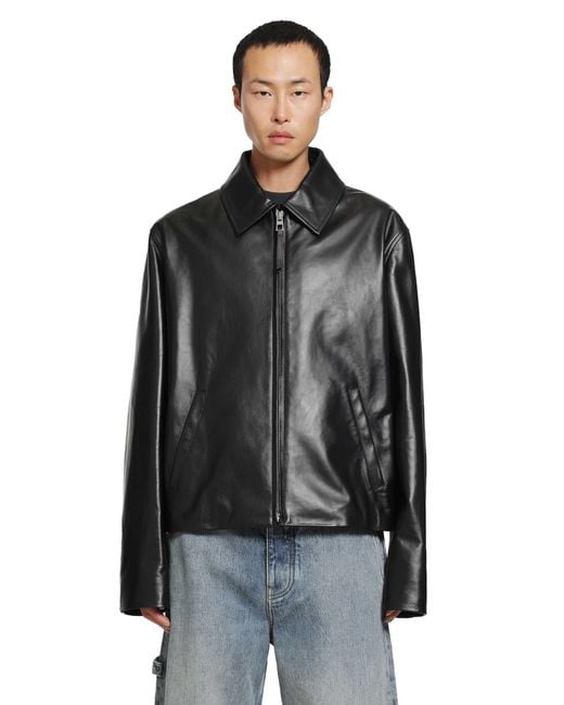 Loewe Black Zip-Up Jacket for men