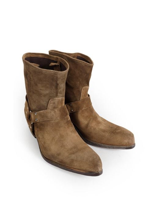 Premiata Brown Suede Ankle Boots for men