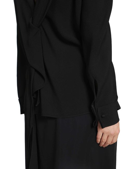 The Row Black Evo Blouse