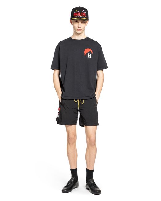 Rhude Black Moonlight Regatta Tee for men