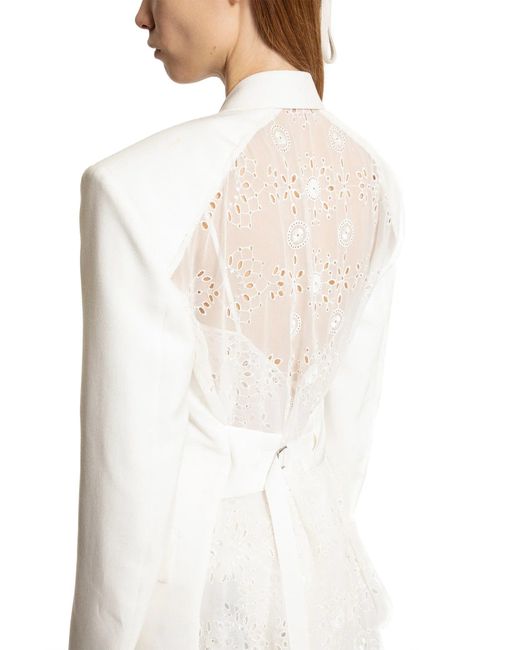 Ann Demeulemeester White Susa Comfort Tailored Blazer