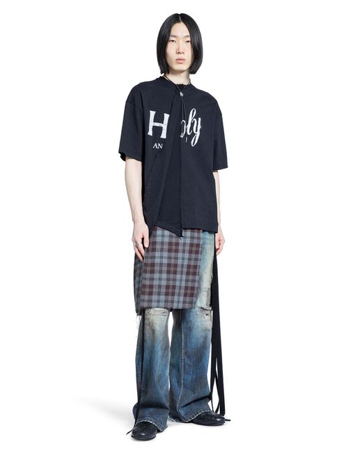 Ann Demeulemeester Blue Hardon High-Comfort T-Shirt for men