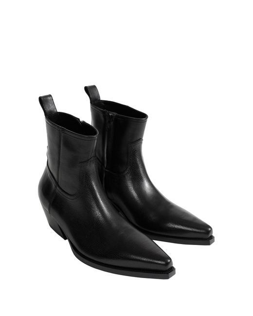 Ann Demeulemeester Black Imme Pointy Ankle Boots for men