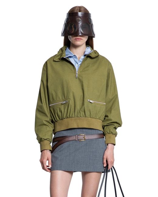 Prada Green Poplin Jacket
