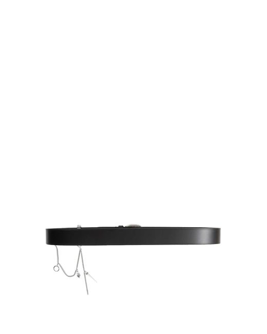 Ann Demeulemeester Black Ranja Belt With Charms 4Cm