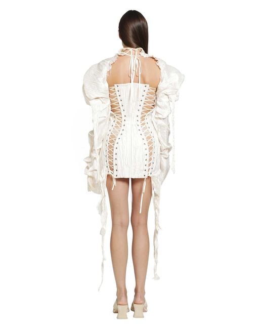 DREAMING ELI White The Royal Daughter Triple Corset Dress