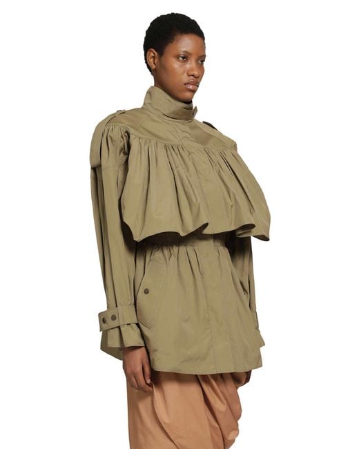 Chloé Green Short Trench Coat