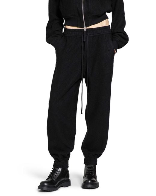 Thom Krom Black Wool Sweatpants