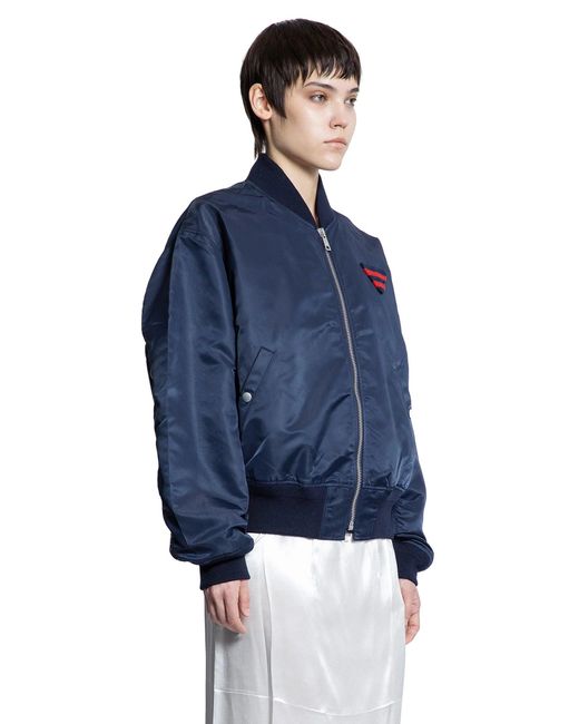 Prada Blue Nylon Twill Bomber