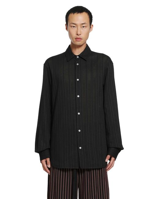 Ann Demeulemeester Black Andre Classic Shirt for men
