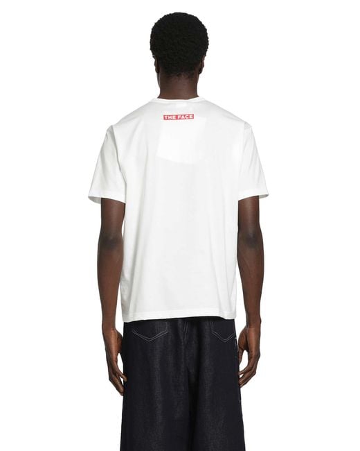 Junya Watanabe White The Face Tricky And Martina T-Shirt for men