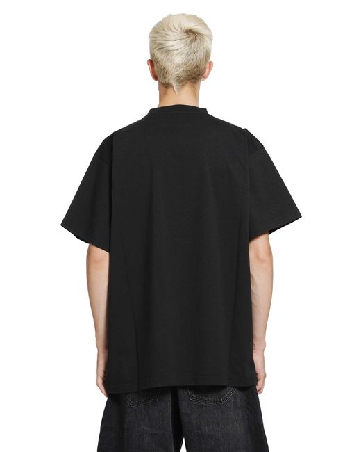 Balenciaga Black The Door Oversized T-Shirt for men