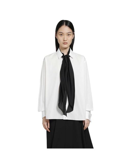 Sacai Black Poplin Shirt