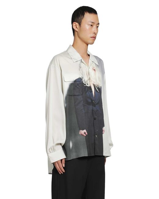 Undercover Gray Cindy Sherman Rayon Shirt for men