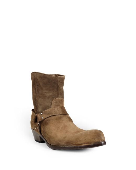 Premiata Brown Suede Ankle Boots for men