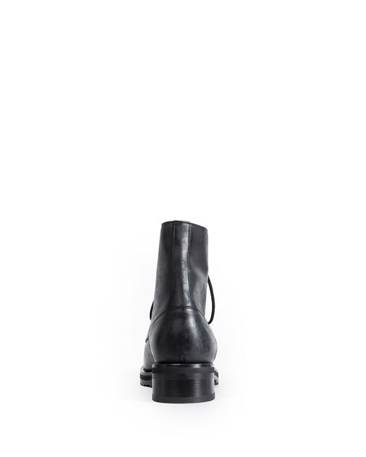The Row Black Lug Sole Lace-Up Boots for men