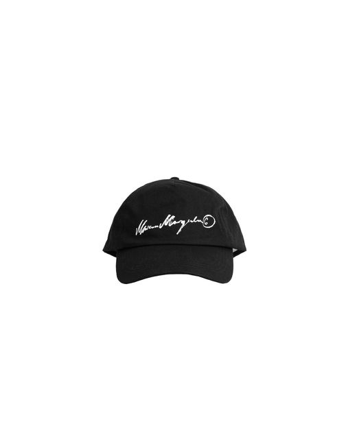 MM6 by Maison Margiela Black Cotton Cap for men