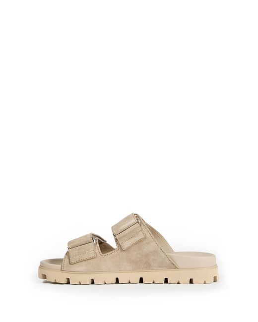 Prada Natural Suede Band Sandals for men