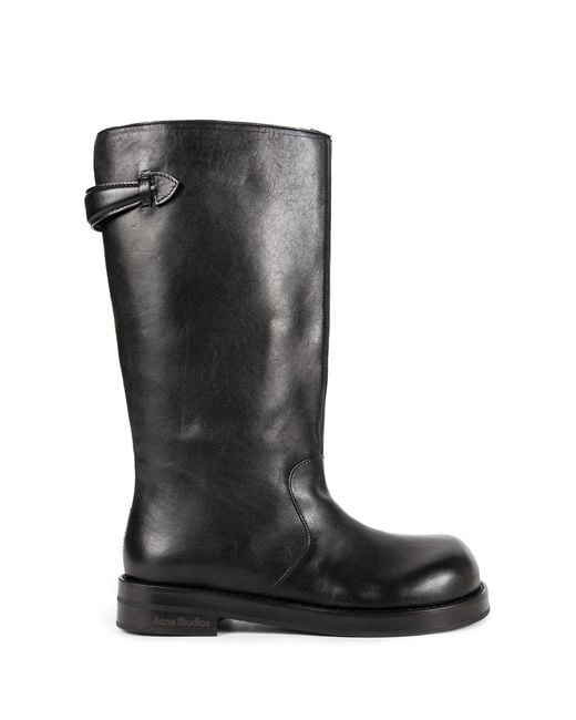 Acne Black Leather Boots