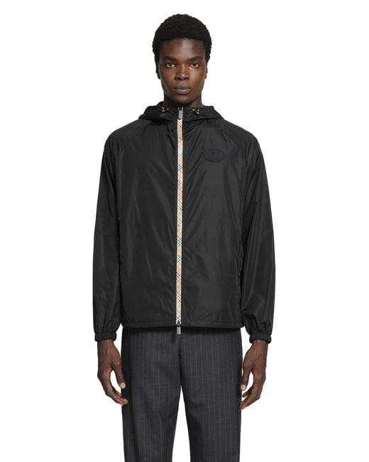 Burberry Black Clapton Windbreaker for men