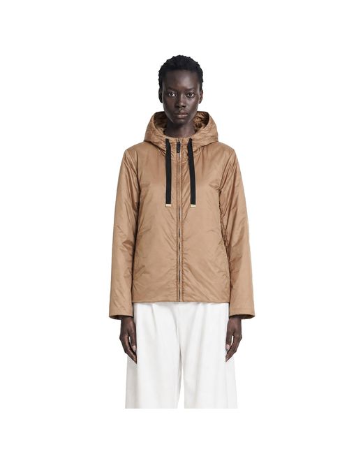 Max Mara Natural Padded Water-Repellent Hooded Jacket