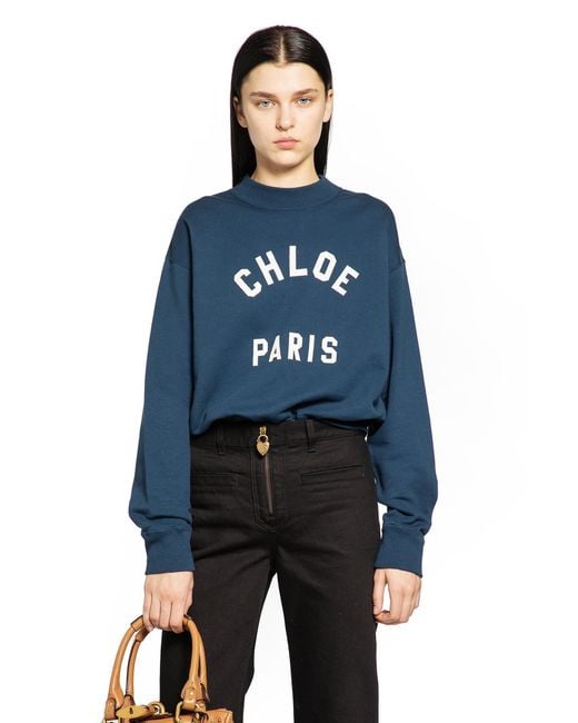 Chloé Blue Chloe Paris Sweatshirt