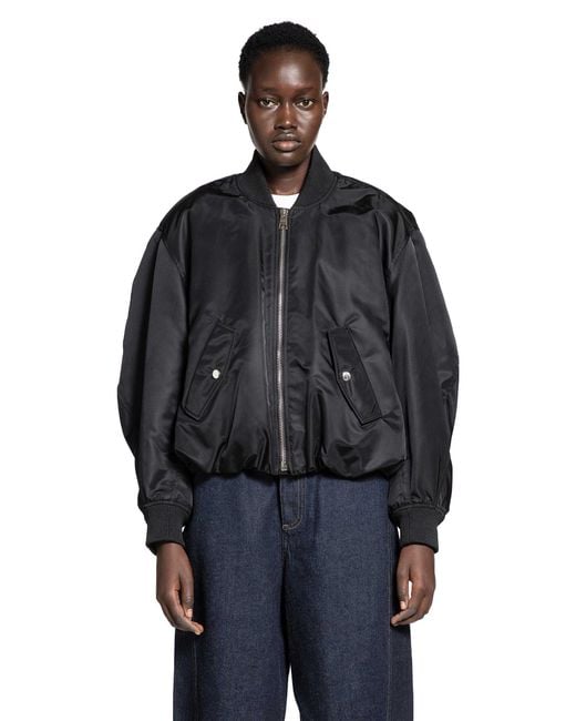 Givenchy Black Cropped Cocoon Bomber