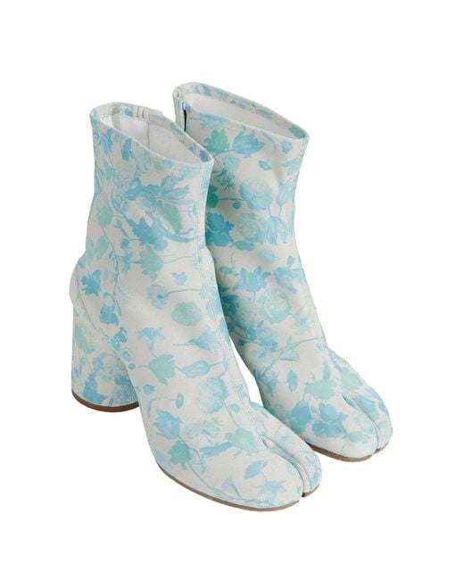 Maison Margiela Blue Tabi Ankle Boots
