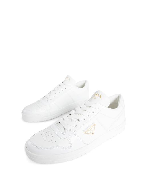 Prada White Downtown Sneakers