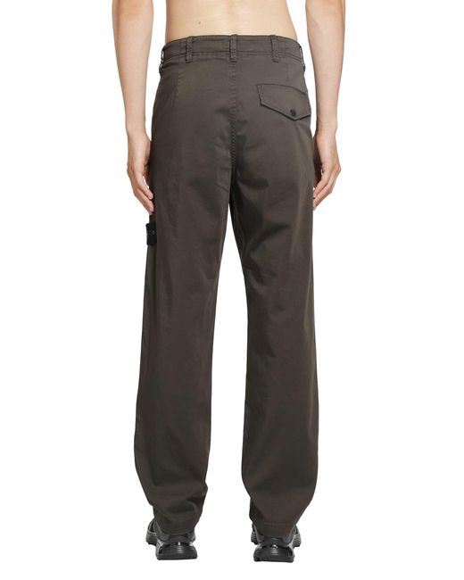 Stone Island Gray 3100012 Stretch Organic Cotton Satin for men