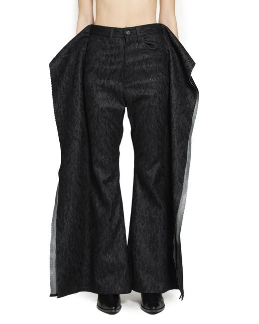 Junya Watanabe Black Deconstructed Jeans
