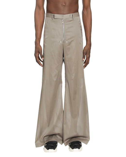 Rick Owens Natural Belas Wide Leg Trousers for men