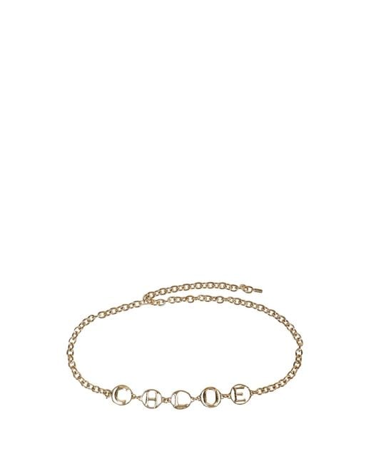Chloé Metallic Script Jewelry Belt