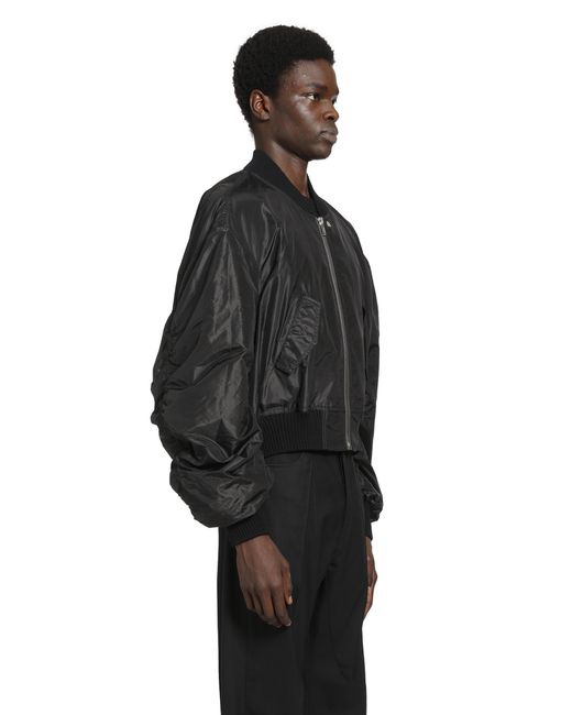 Rick Owens Black Temple Secchia Flight Jacket for men