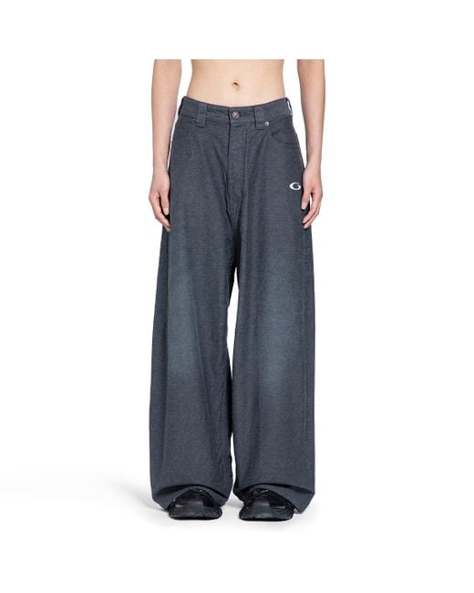 Balenciaga Blue Trompe L'oeil Sweatpants for men