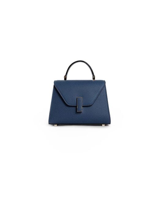 Valextra Blue Top Handle Bags