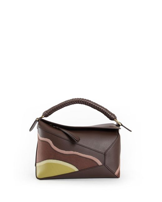 Loewe Brown Small Puzzle Edge Bag In Nappa Calfskin