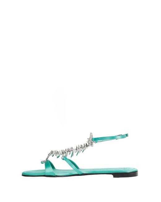 Giuseppe Zanotti Blue X Antonioli Slim 2.0 Flat Sandals