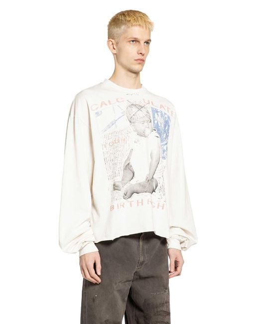 Enfants Riches Deprimes White Calculate Your Birthright Ls T-Shirt for men