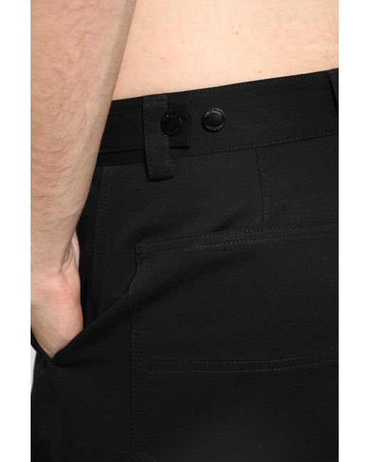 Givenchy Black Couture Seam Cargo Trousers for men