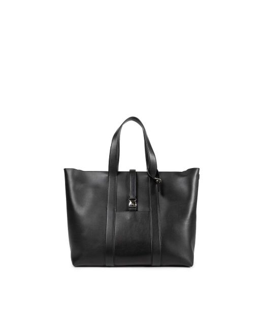 Moncler Genius Black Ee72 By Edward Enninful Ee Leather Tote