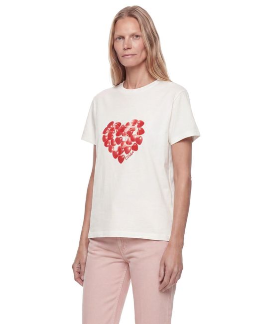 Chloé White Printed Cotton T-Shirt
