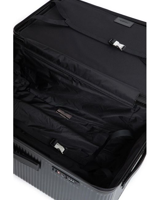 Fpm Gray Bank Zip Deluxe Trunk On Wheels for men