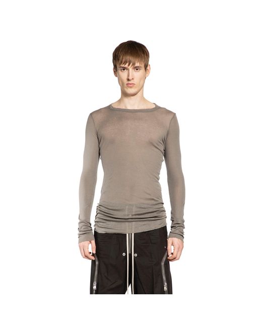 Rick Owens Gray Mini Rib Jersey for men