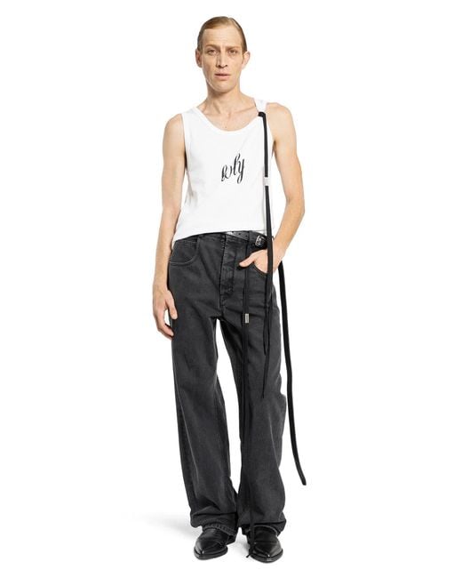 Ann Demeulemeester White Holy Standard Tank Top for men