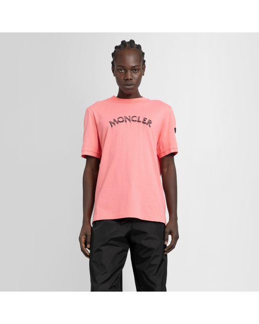 Moncler Pink T-shirts for men