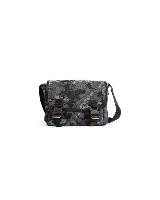 Gucci Black Gg Canvas Small Crossbody Bag for men