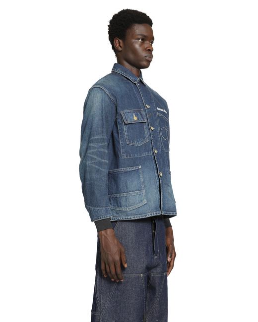 Human Made Blue Denim Coverall Jacket for men
