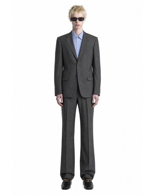 Valentino Blue Vgold Oxford Cotton Shirt for men